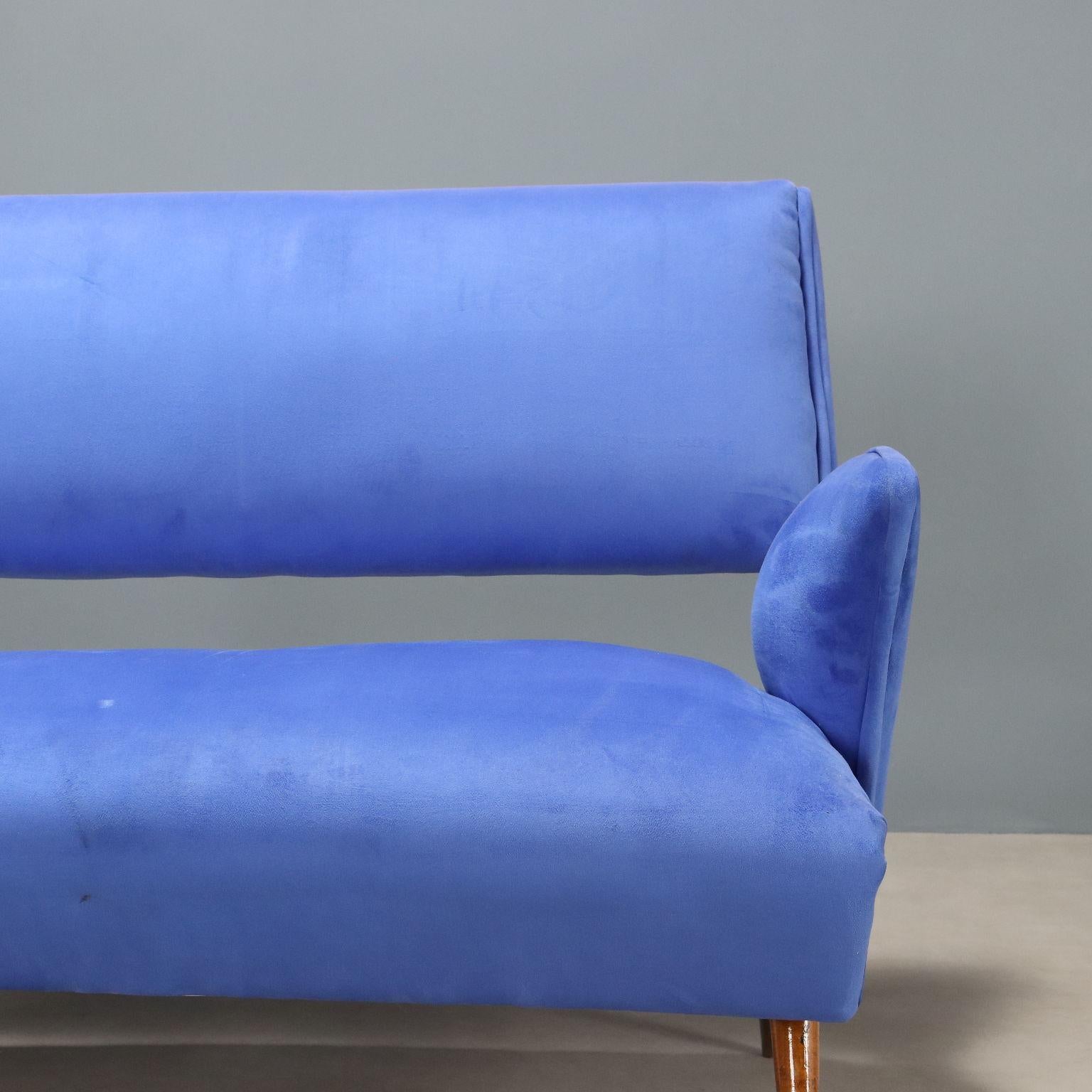 Divanetto Blu Anni '60 en Bastante bueno estado para la venta en Milano, IT