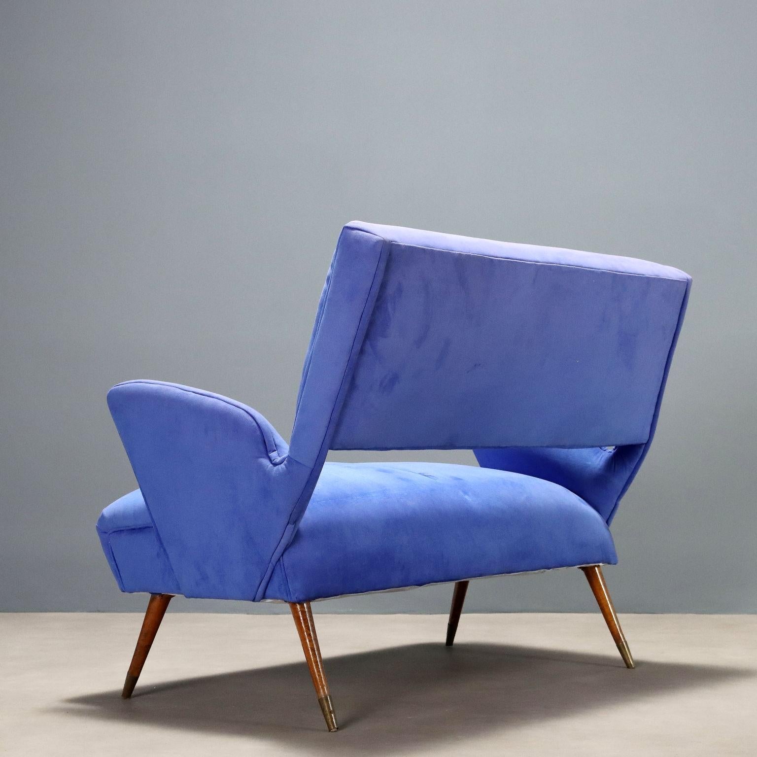 Divanetto Blu Anni '60 en venta 1
