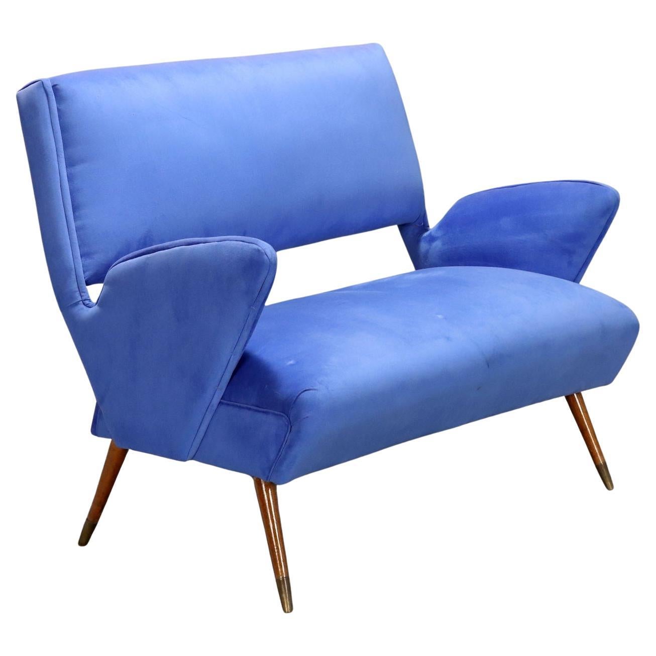 Divanetto Blu Anni '60 en venta