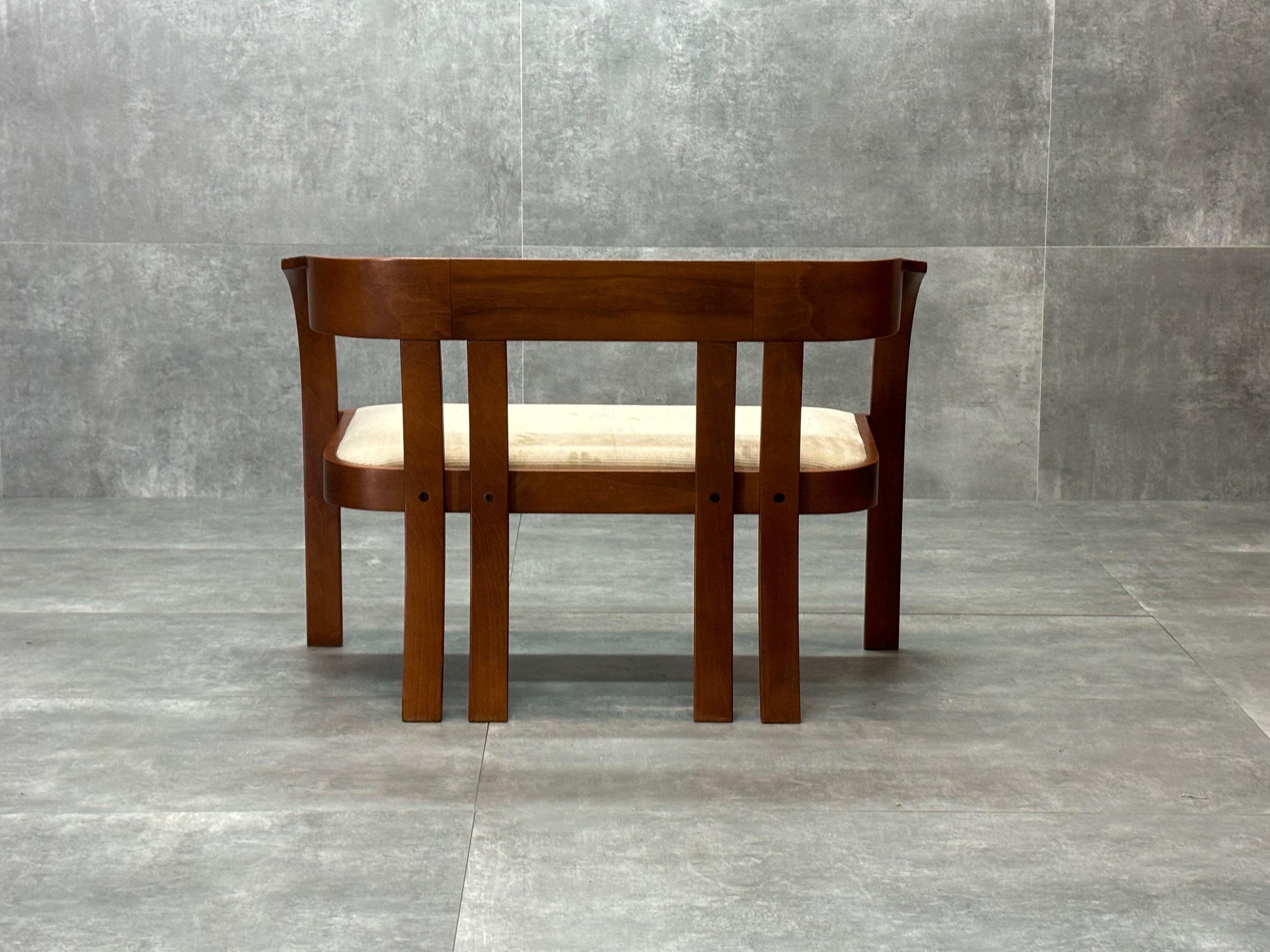 Velvet ''Elisa'' sofa by Giovanni Battista for Poltronova, 1960s