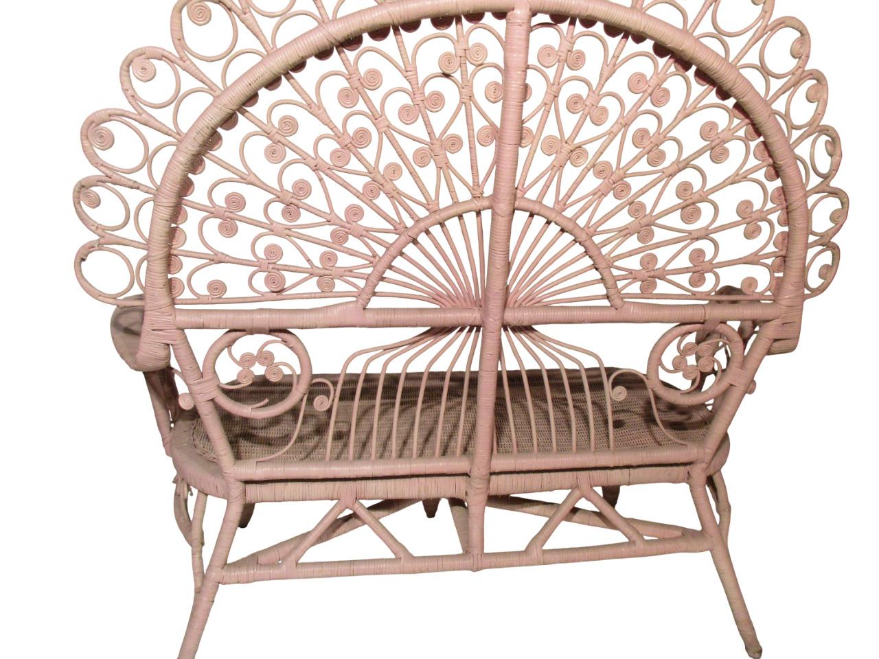 Divanetto in canna d'India e bambù di Valentino Più, Italia anni'70. im Angebot 5