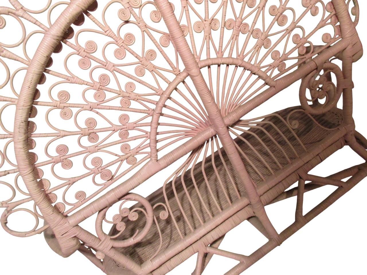 Divanetto in canna d'India e bambù di Valentino Più, Italia anni'70. im Angebot 6