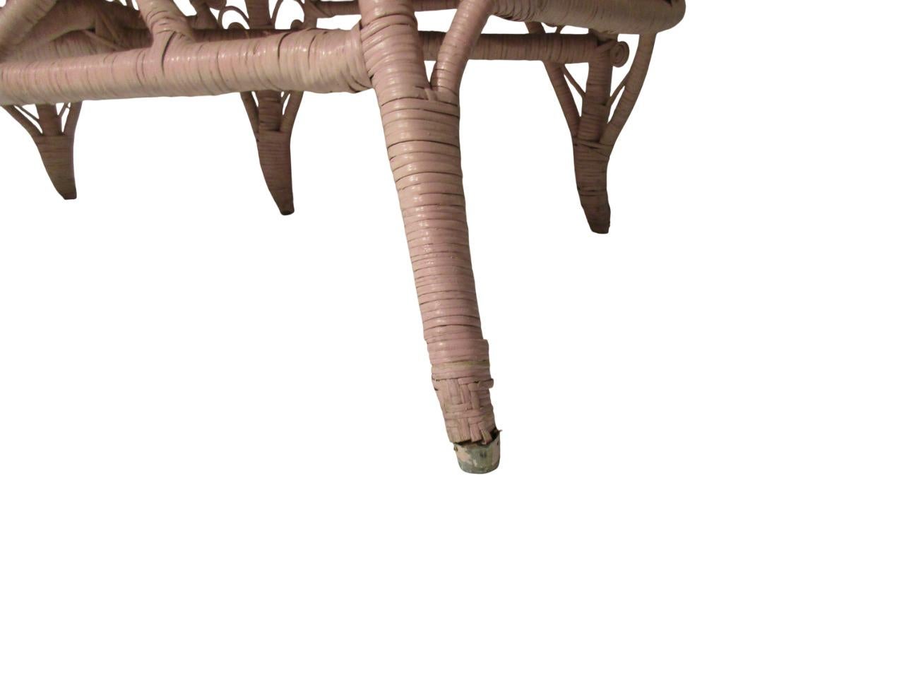 Divanetto in canna d'India e bambù di Valentino Più, Italia anni'70. im Angebot 8