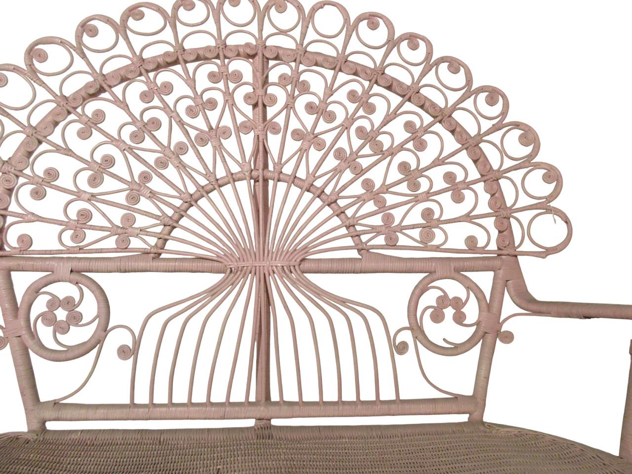 Divanetto in canna d'India e bambù di Valentino Più, Italia anni'70. im Zustand „Gut“ im Angebot in Firenze, FI