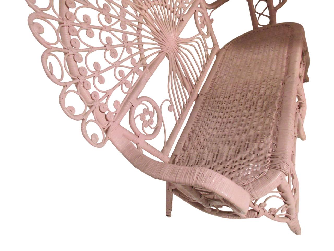 Divanetto in canna d'India e bambù di Valentino Più, Italia anni'70. im Angebot 1