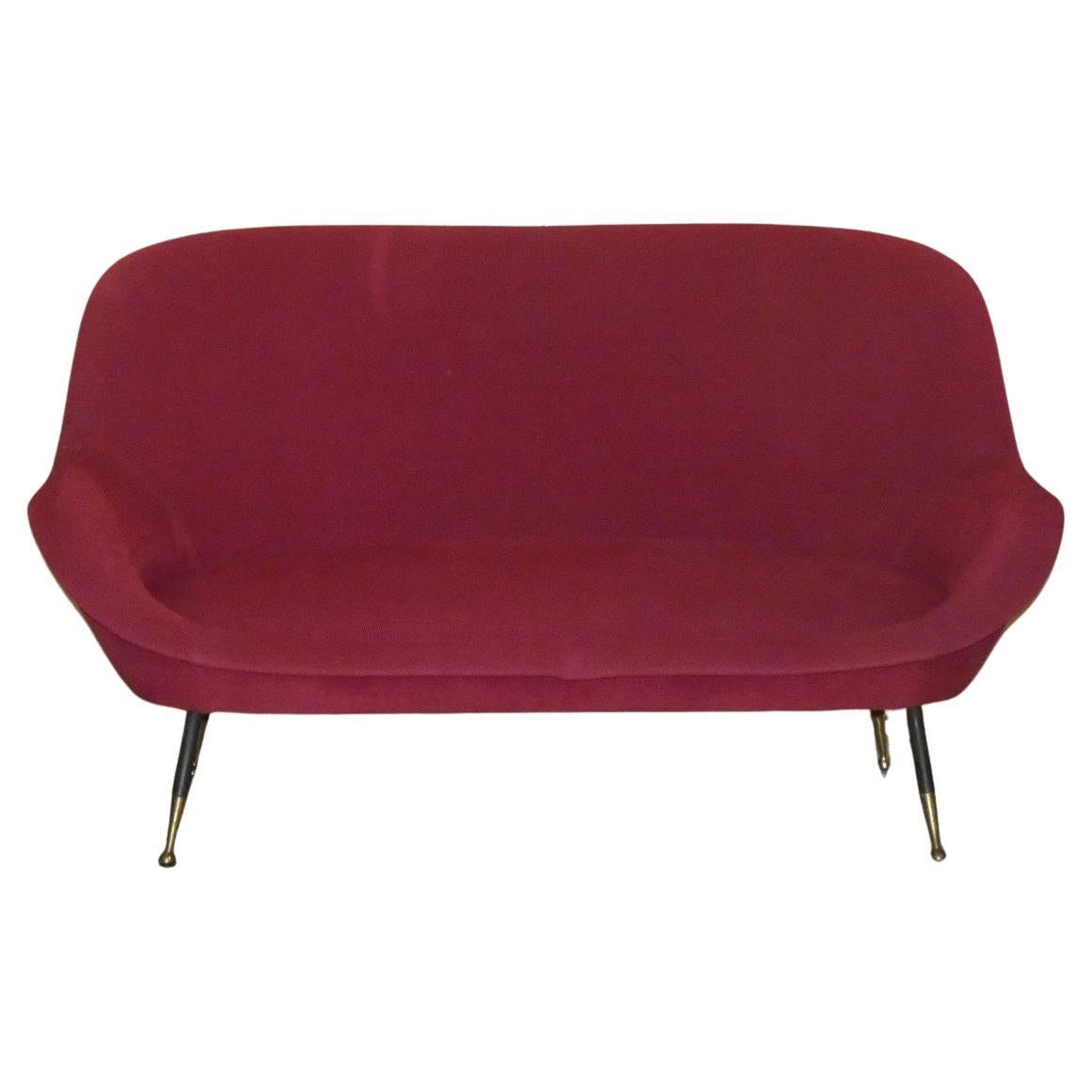 Velvet sofa from the 1950s