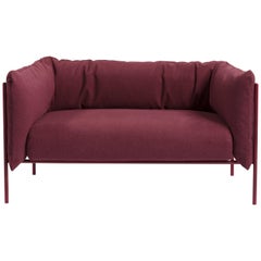 Love seat, sofa upholstered in Velvet by Debonademeo for Medulum
