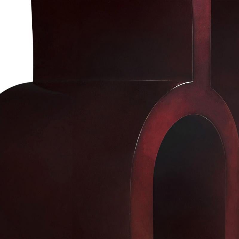 Divani-Konsolentisch in Rot, dunkel lackiert (21. Jahrhundert und zeitgenössisch) im Angebot