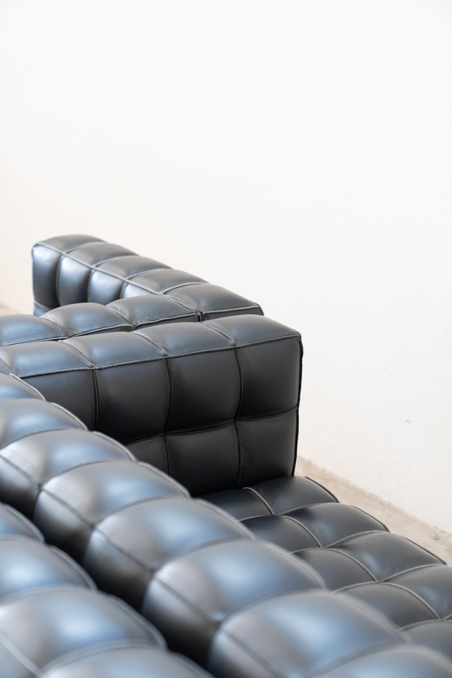 Divani kubus, due posti di Josef Hoffmann per Wittmann, anni '80, set di 4 For Sale 11