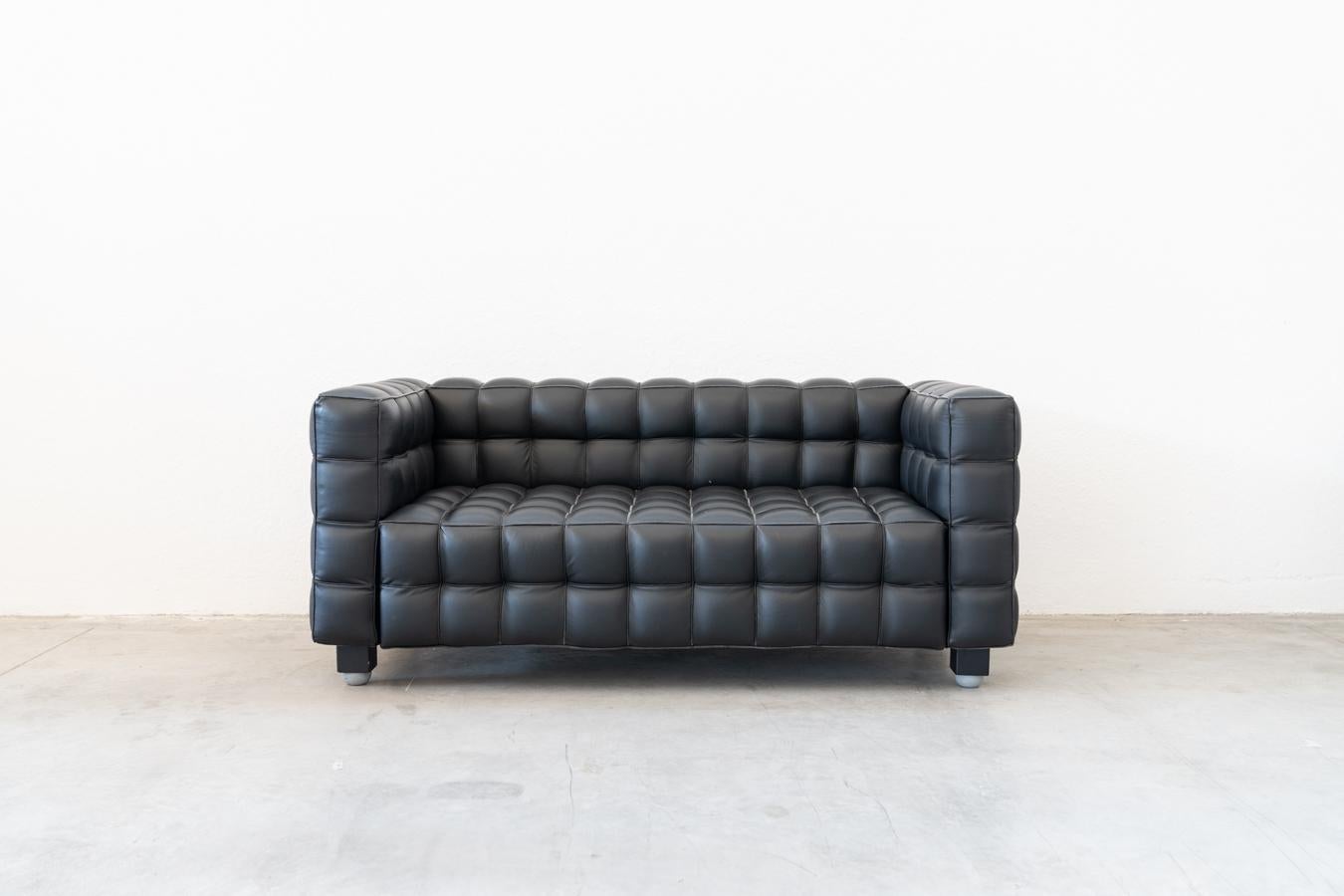 Austrian Divani kubus, due posti di Josef Hoffmann per Wittmann, anni '80, set di 4 For Sale