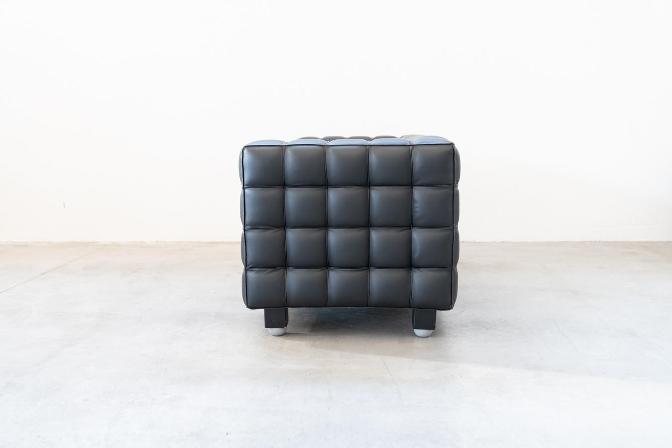 Divani kubus, due posti di Josef Hoffmann per Wittmann, anni '80, set di 4 In Excellent Condition For Sale In Manzano, IT