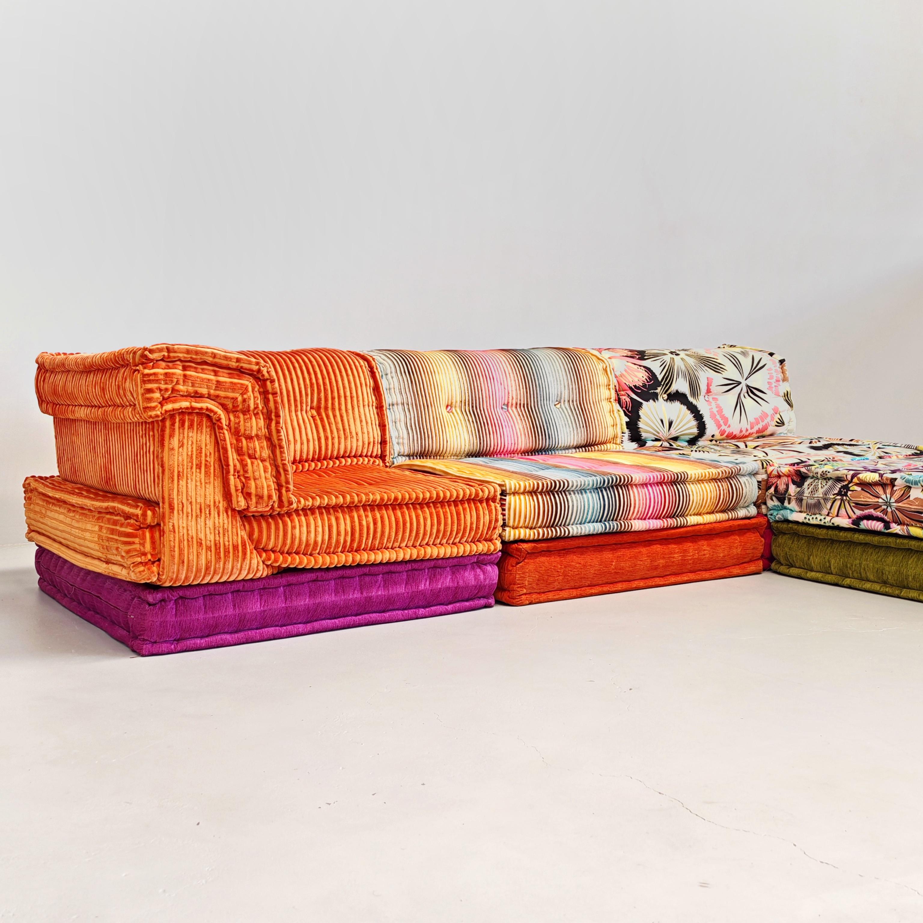 Divano 11 elementi Mah Jong Roche Bobois di H. Hopfer tessuti Missoni in vendita 2