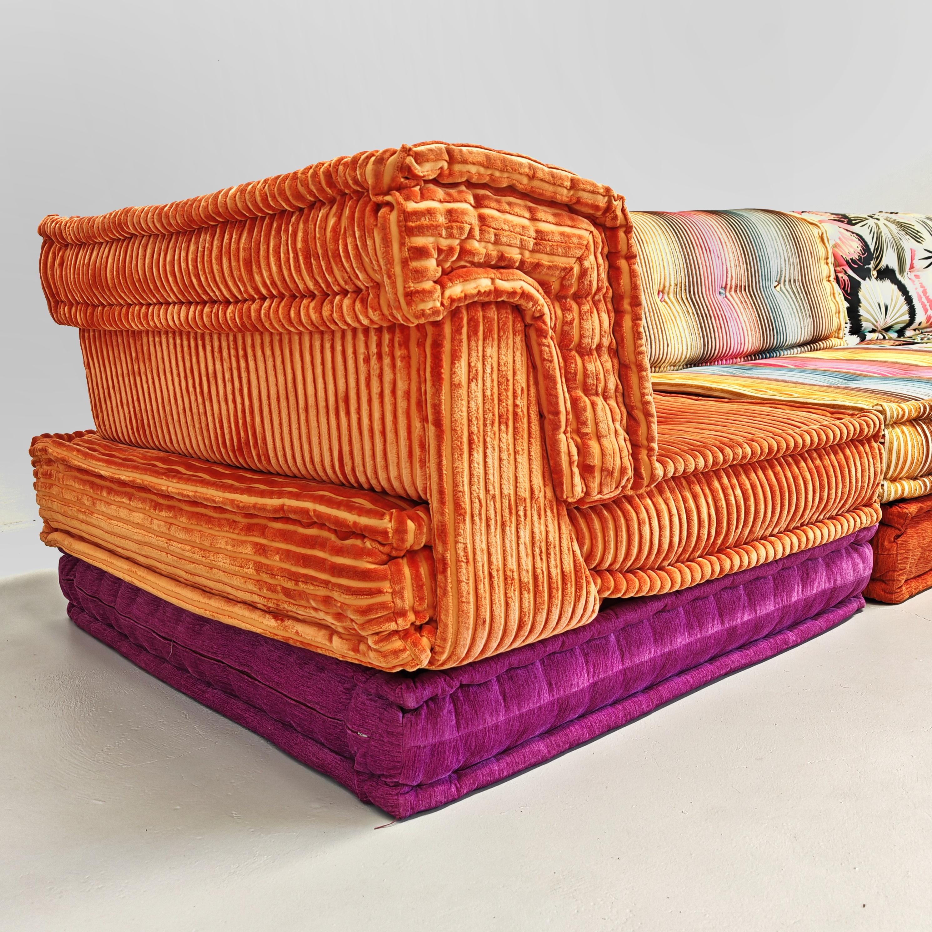 Divano 11 elementi Mah Jong Roche Bobois di H. Hopfer tessuti Missoni in vendita 3