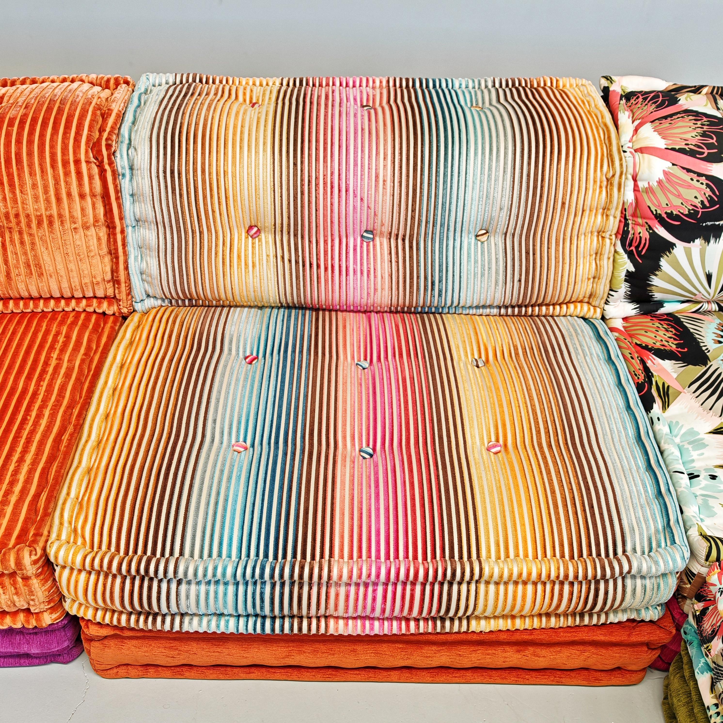 Divano 11 elementi Mah Jong Roche Bobois di H. Hopfer tessuti Missoni in vendita 5