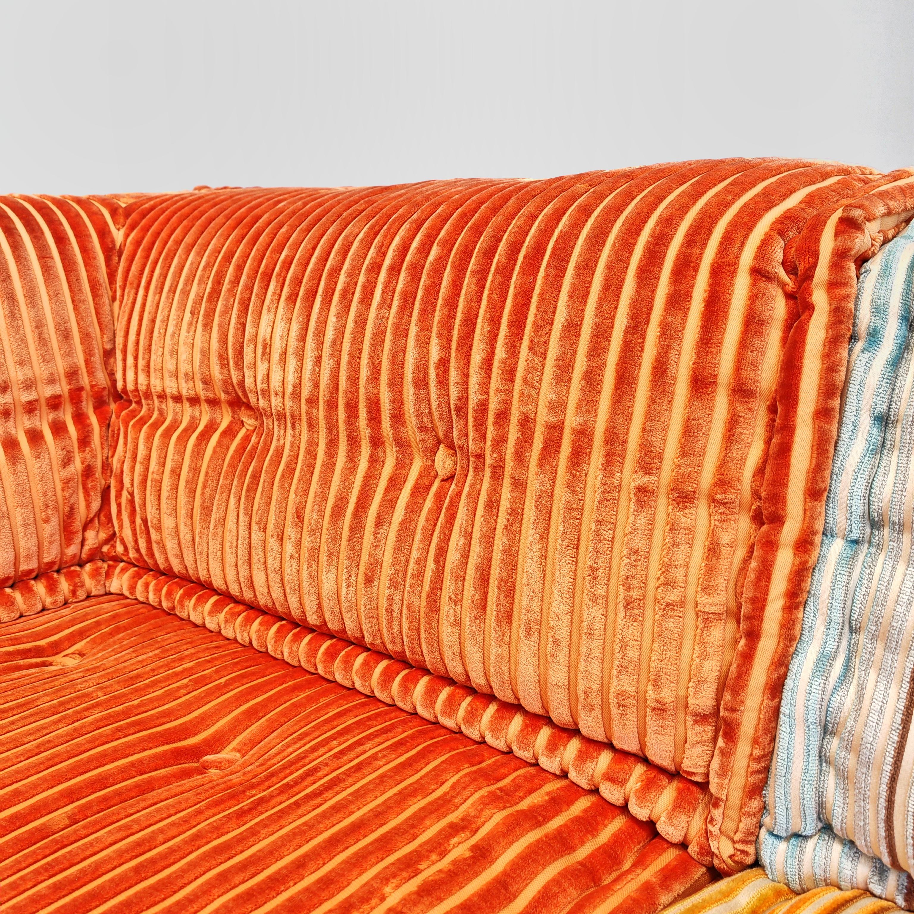 Divano 11 elementi Mah Jong Roche Bobois di H. Hopfer tessuti Missoni in vendita 10