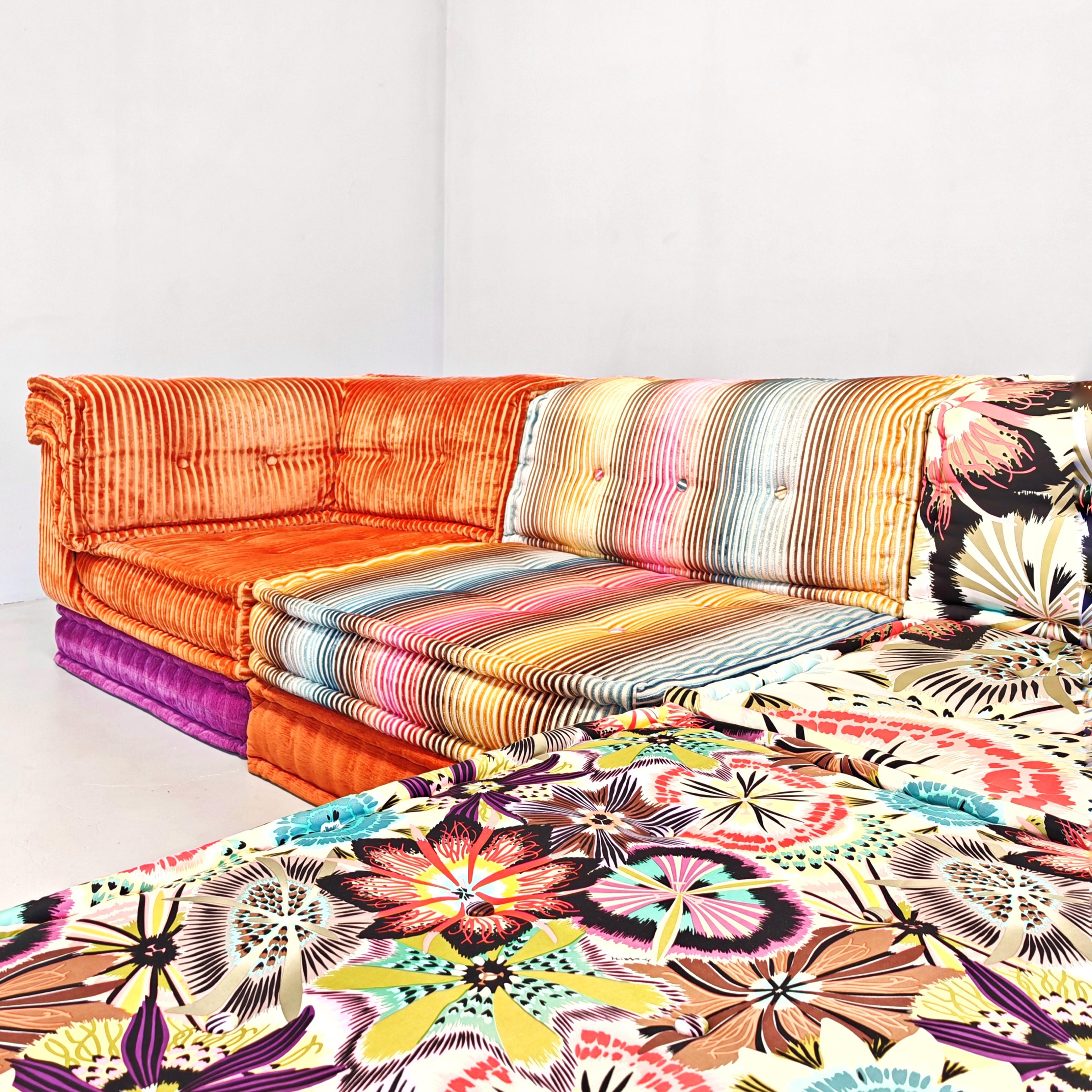 20th Century Divano 11 elementi Mah Jong Roche Bobois di H. Hopfer tessuti Missoni in vendita