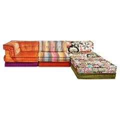 Divano 11 elementi Mah Jong Roche Bobois di H. Hopfer tessuti Missoni