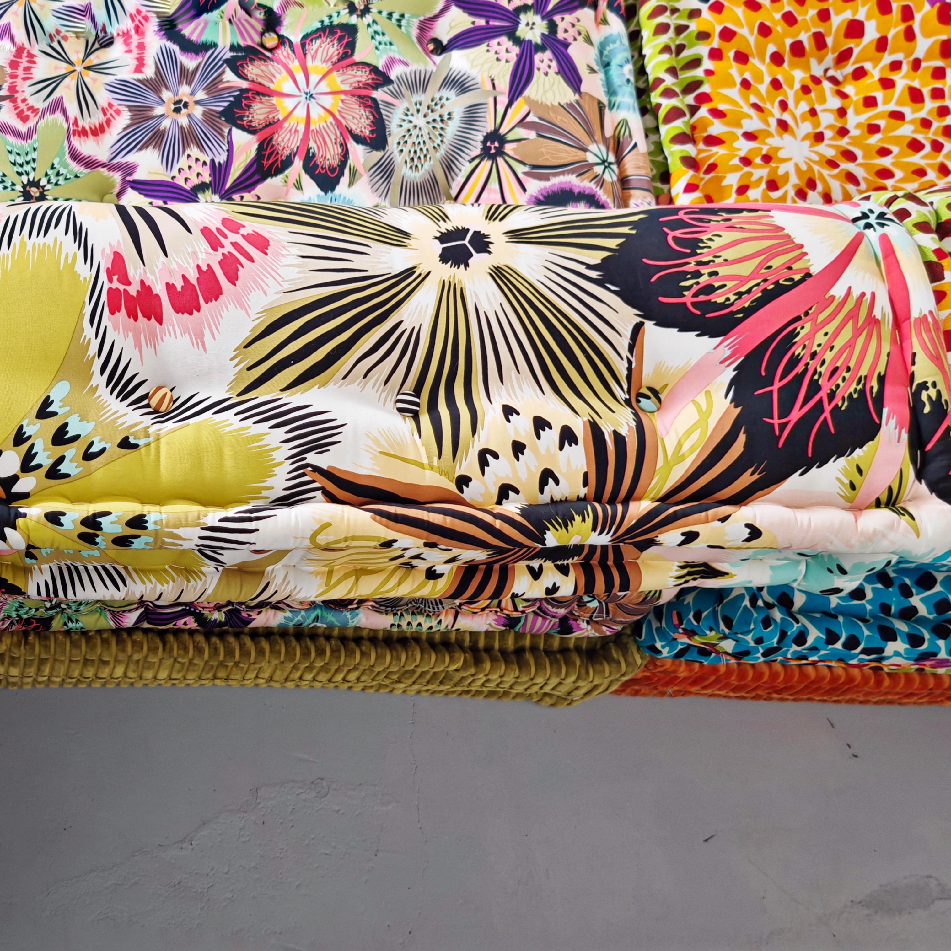 Mah Jong Roche Bobois Canapé 12 pièces par H. Hopfer tissus fins Missoni en vente 6