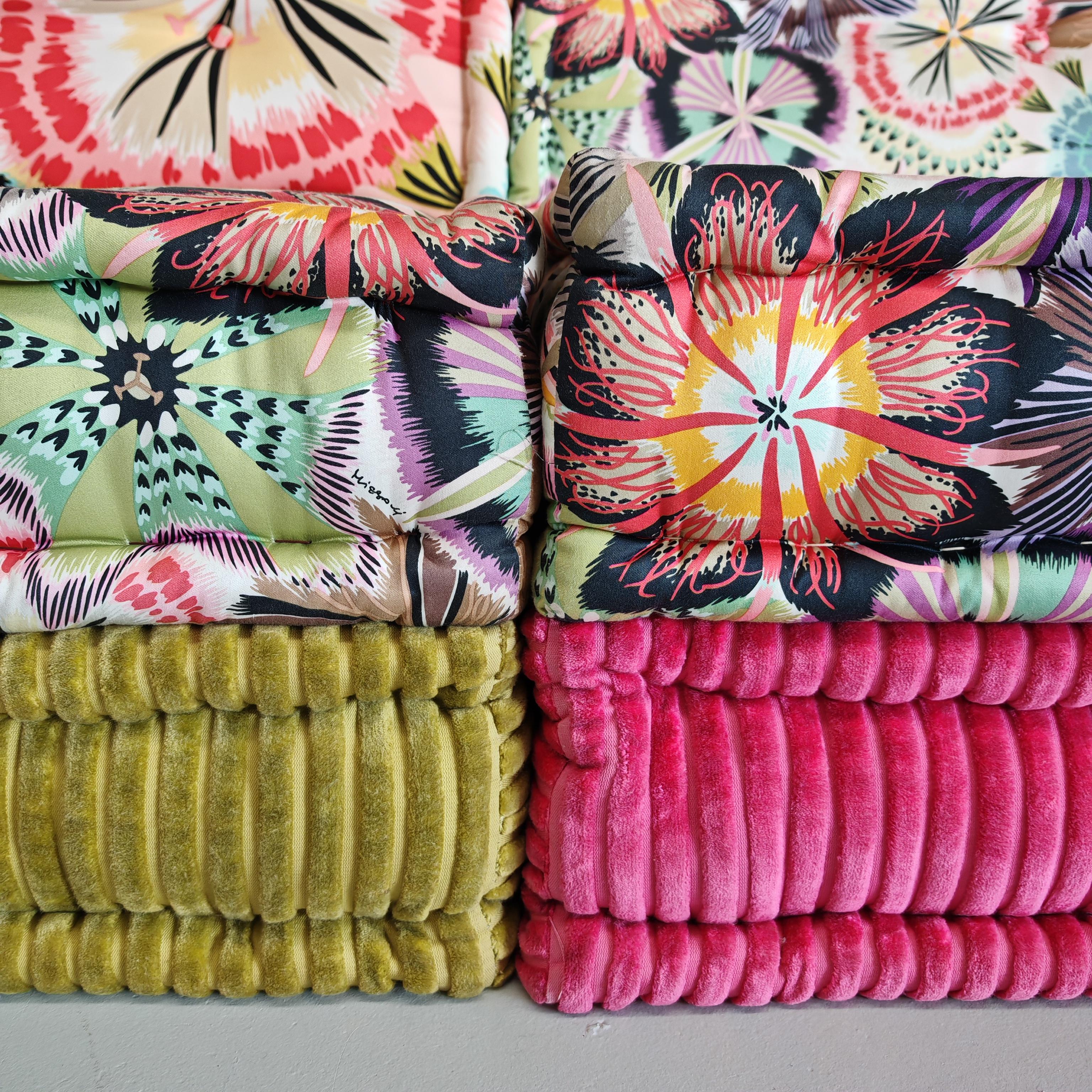 Mah Jong Roche Bobois Canapé 12 pièces par H. Hopfer tissus fins Missoni en vente 12