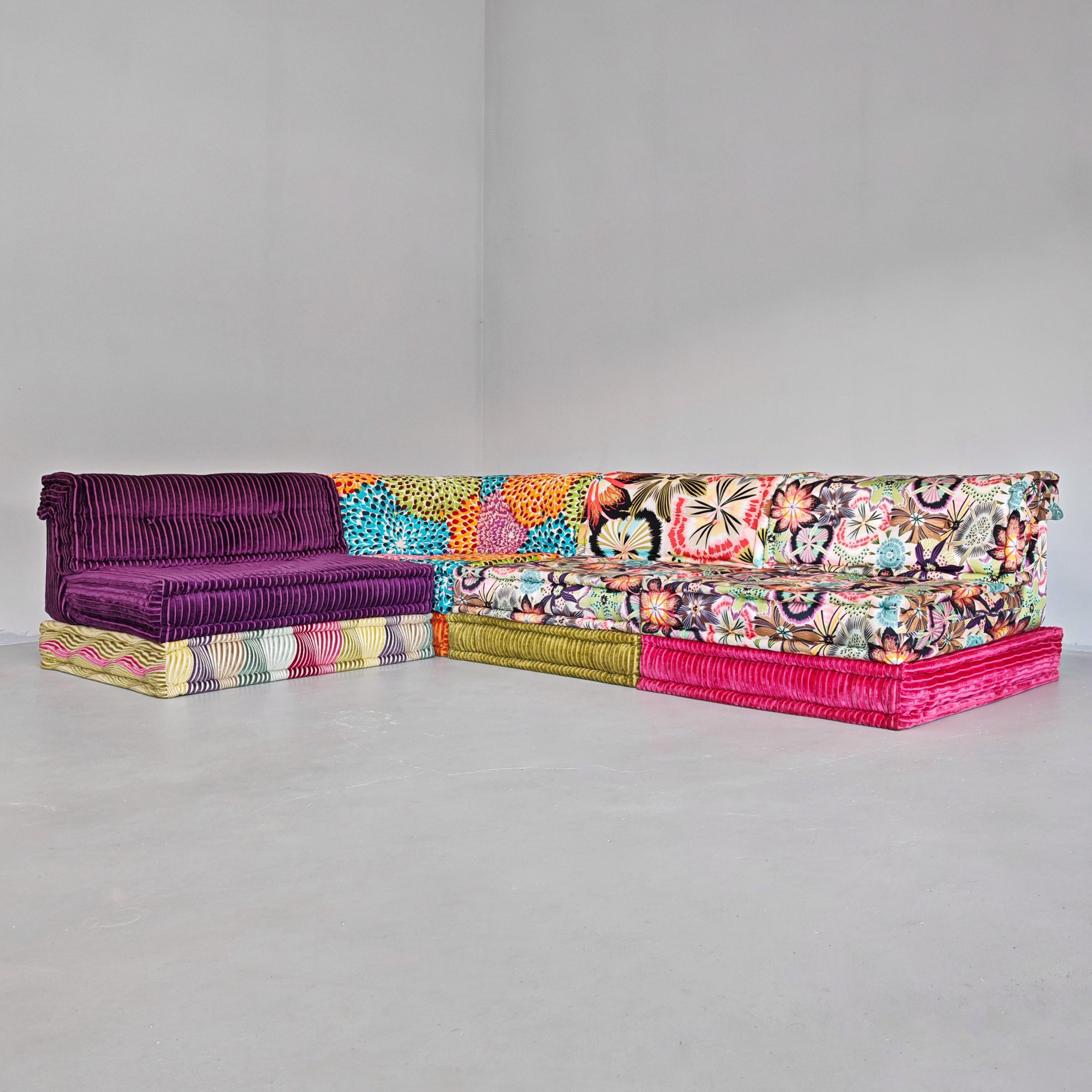 Italian Mah Jong Roche Bobois Canapé 12 pièces par H. Hopfer tissus fins Missoni en vente