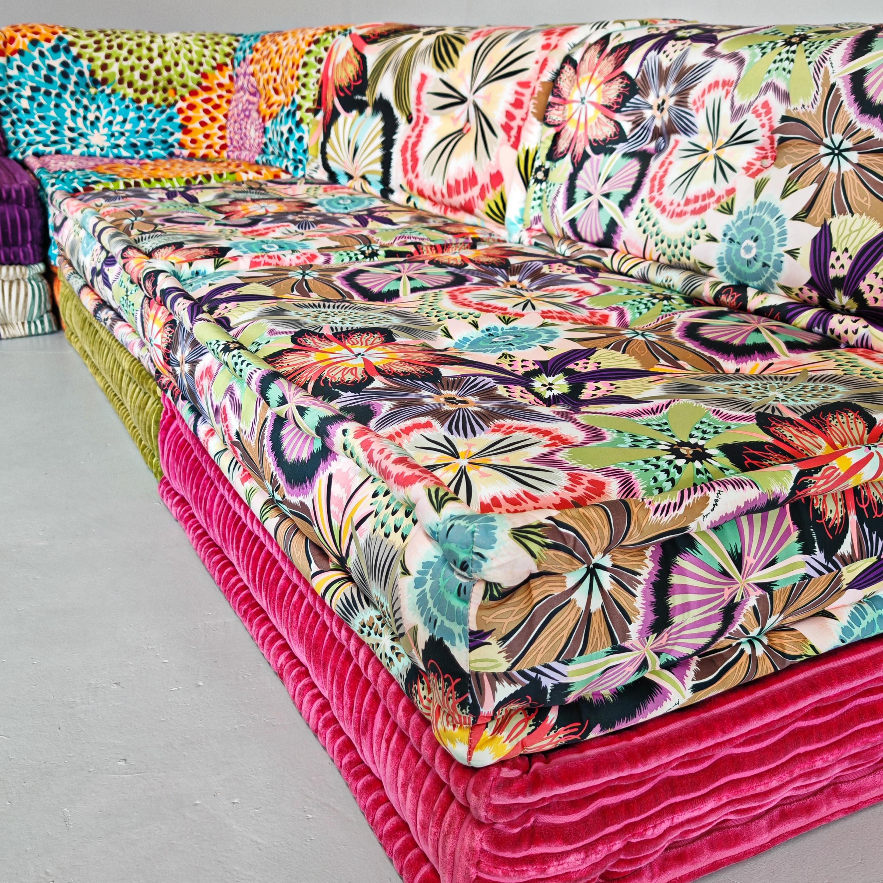 Autre Mah Jong Roche Bobois Canapé 12 pièces par H. Hopfer tissus fins Missoni en vente