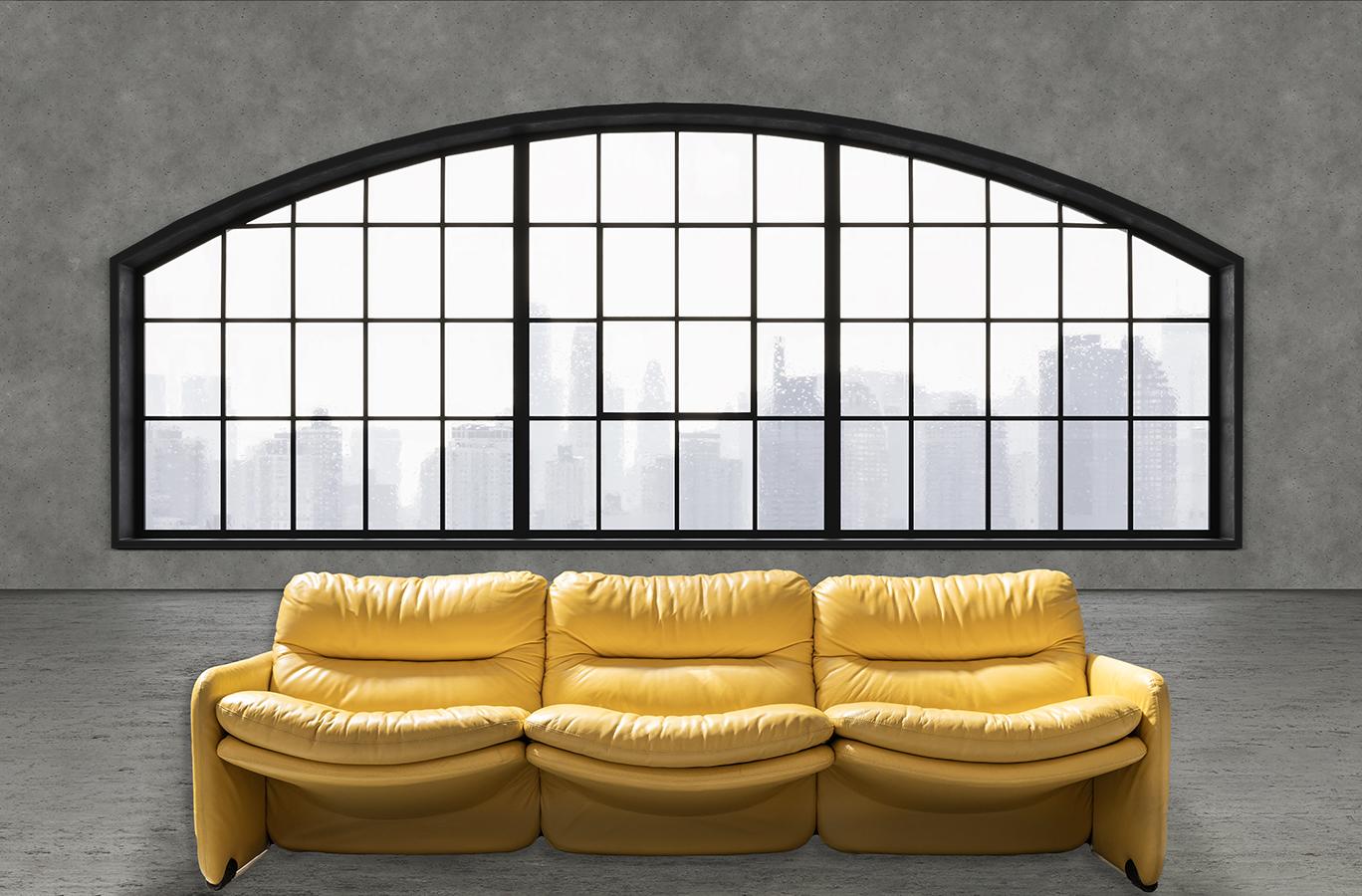 Canapé 3 places et deux fauteuils en cuir jaune vintage des années 1970, conçus par Ammainnati et Vitelli pour Brunati
PIÈCES	3
PÉRIODE DE CONCEPTION	1970/1980
ANNÉE DE PRODUCTION	1970
PAYS DE PRODUCTION	Italie
CONCEPTEUR	Ammannati et