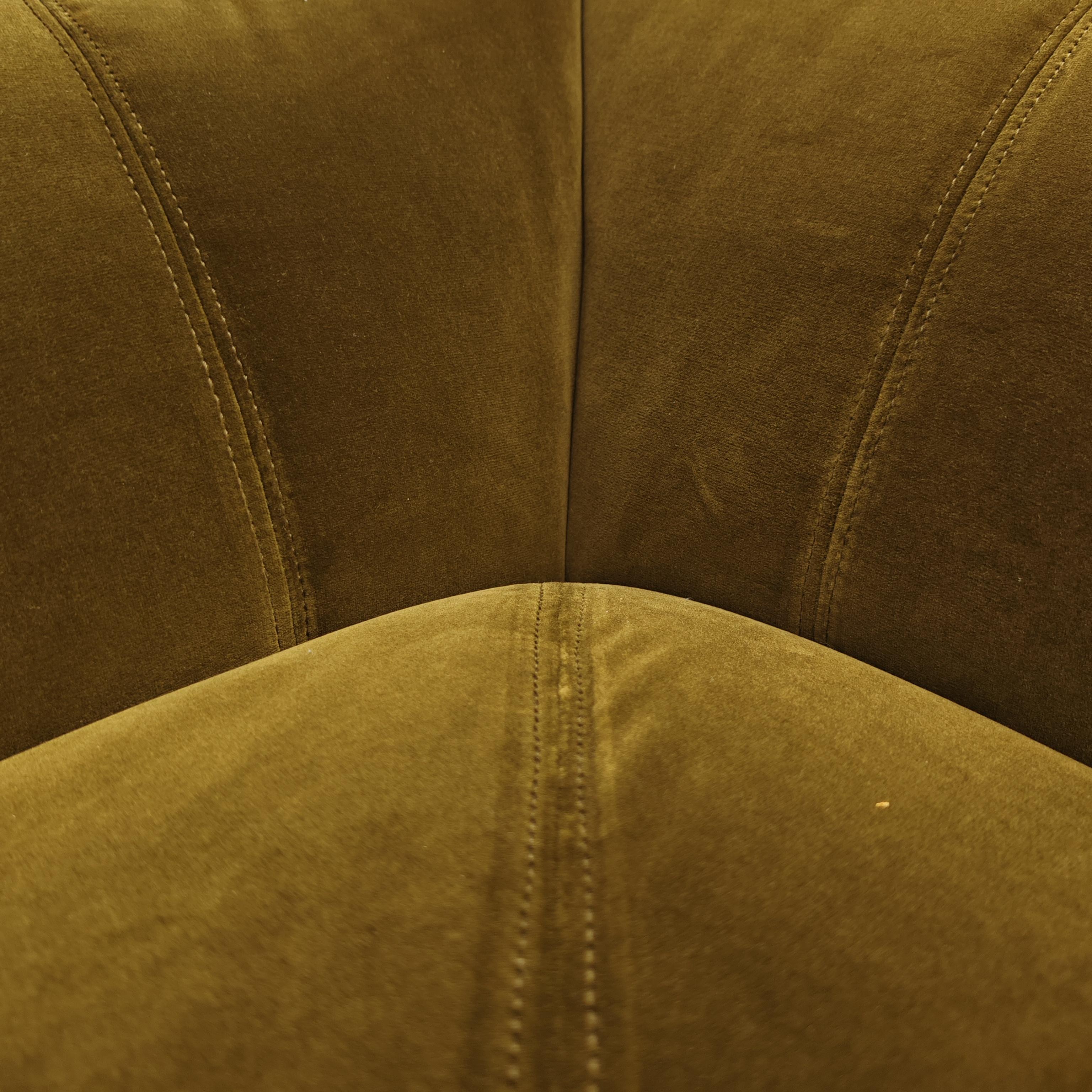 Canapé 4 modules 'Bambole' design by M.Bellini for B&B 1970 velours vert en vente 12