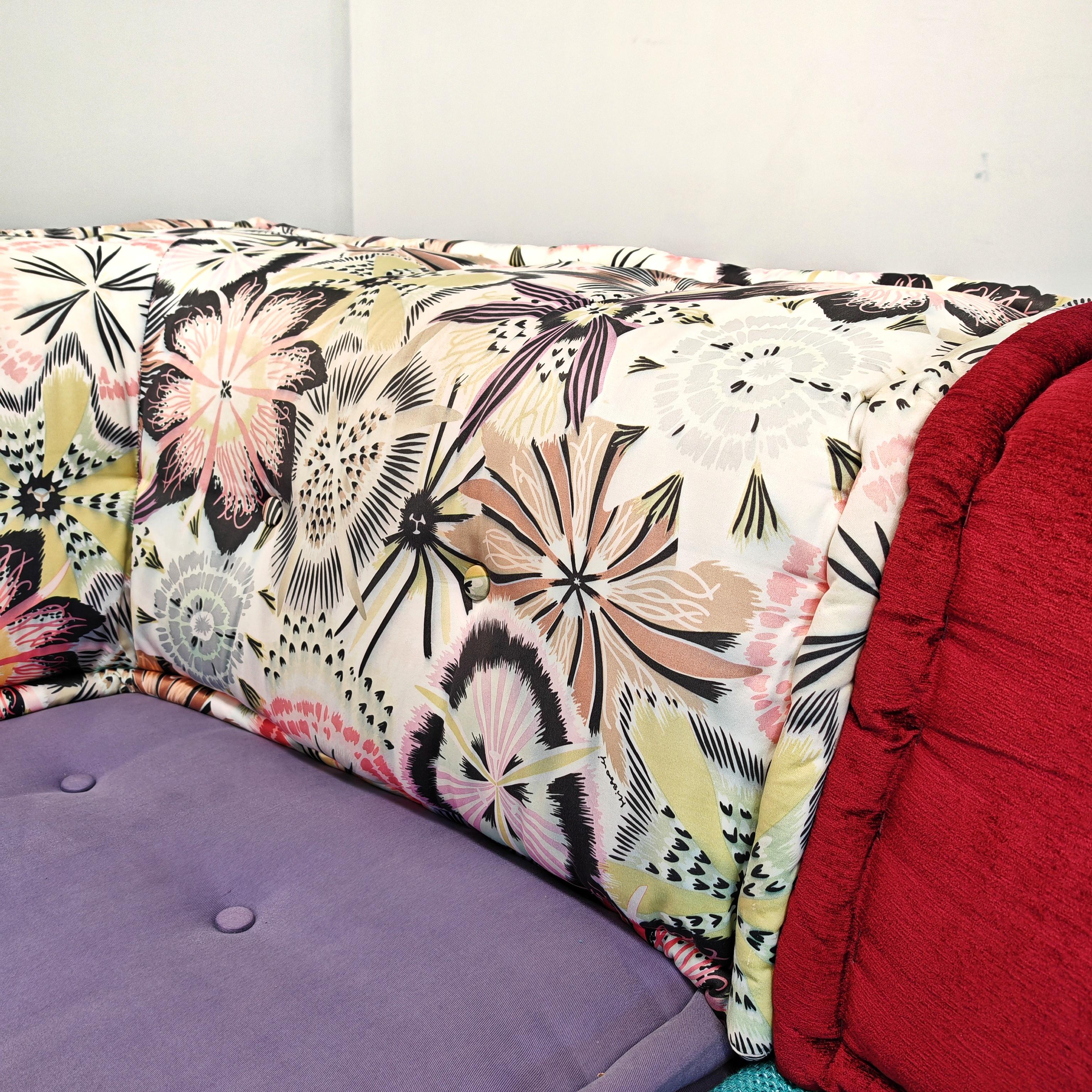 Coton Mah Jong Roche Bobois Canapé 8 pièces par H. Hopfer tissus fins Missoni en vente