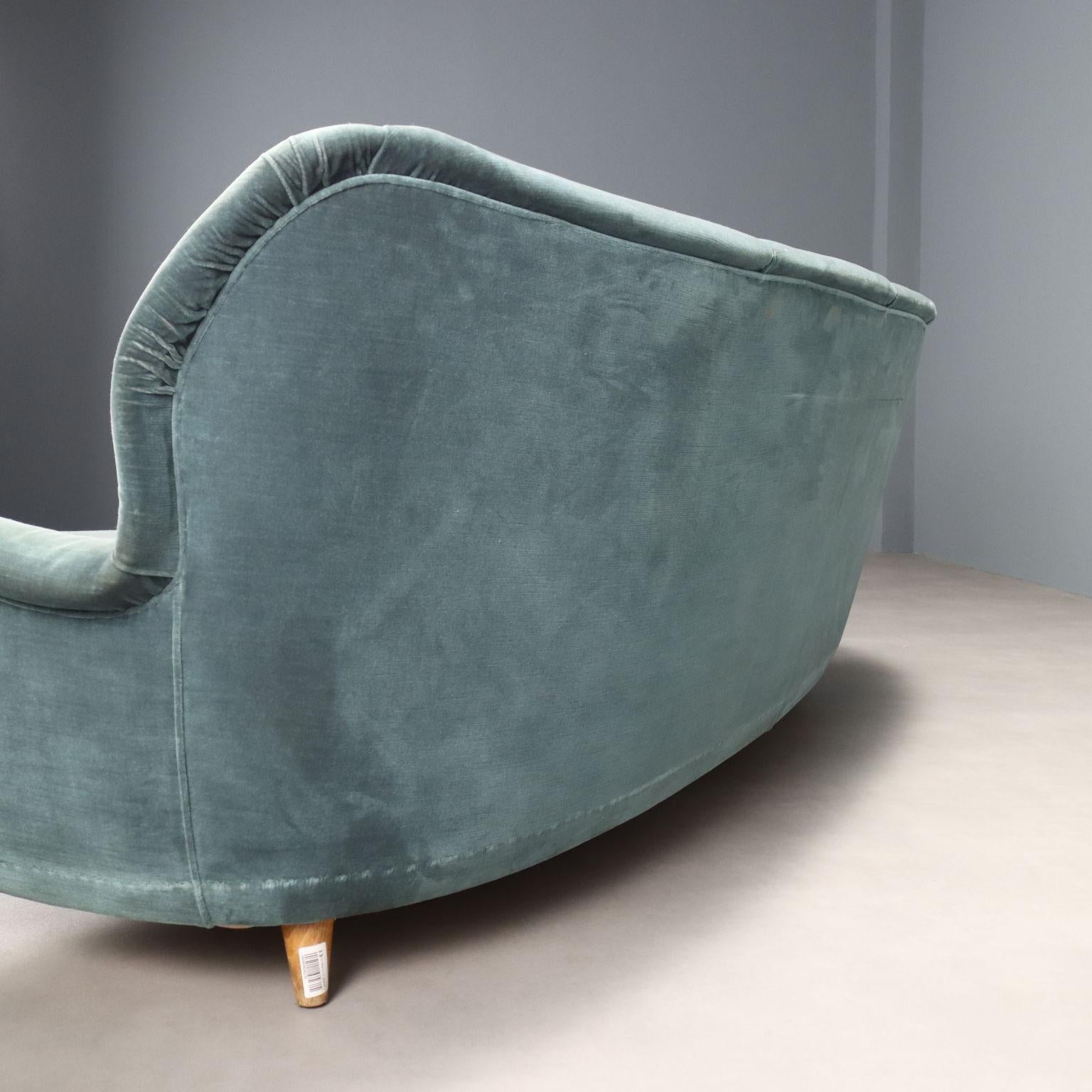 Sitzsack-Sofa aus den 50er und 60er Jahren (Samt) im Angebot