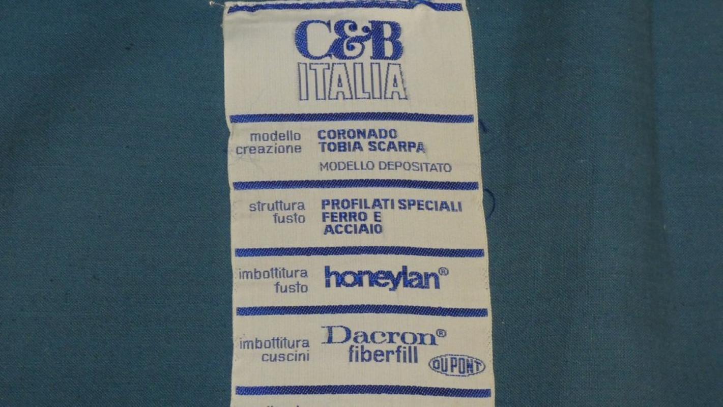 Coronado Dreisitziges Sofa von Tobia & Afra Scarpa für B&B Italia, 1970er Jahre im Angebot 1