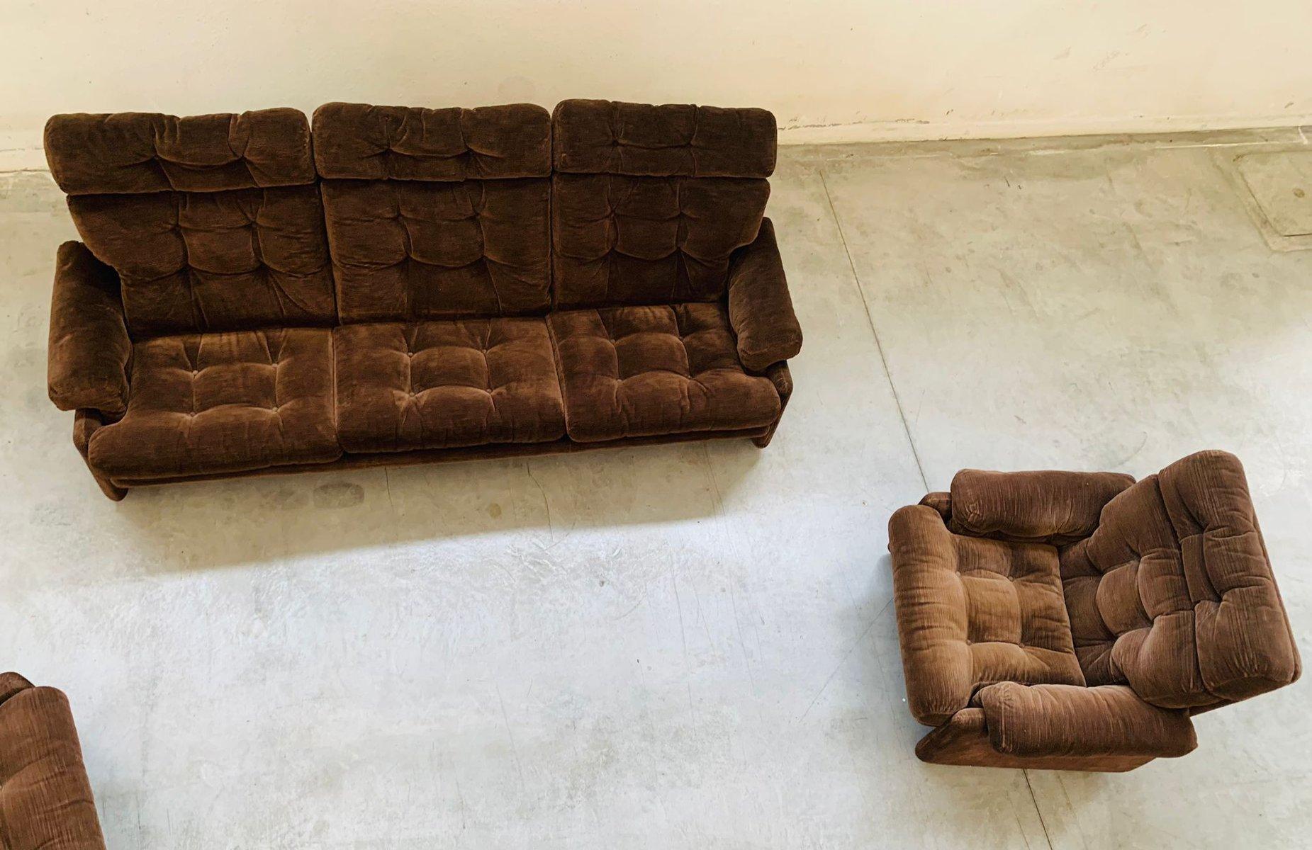 Dreisitziges Sofa und Sessel von Tobia & Afra Scarpa für B&B Italia, 1970, Satz d (Italian) im Angebot