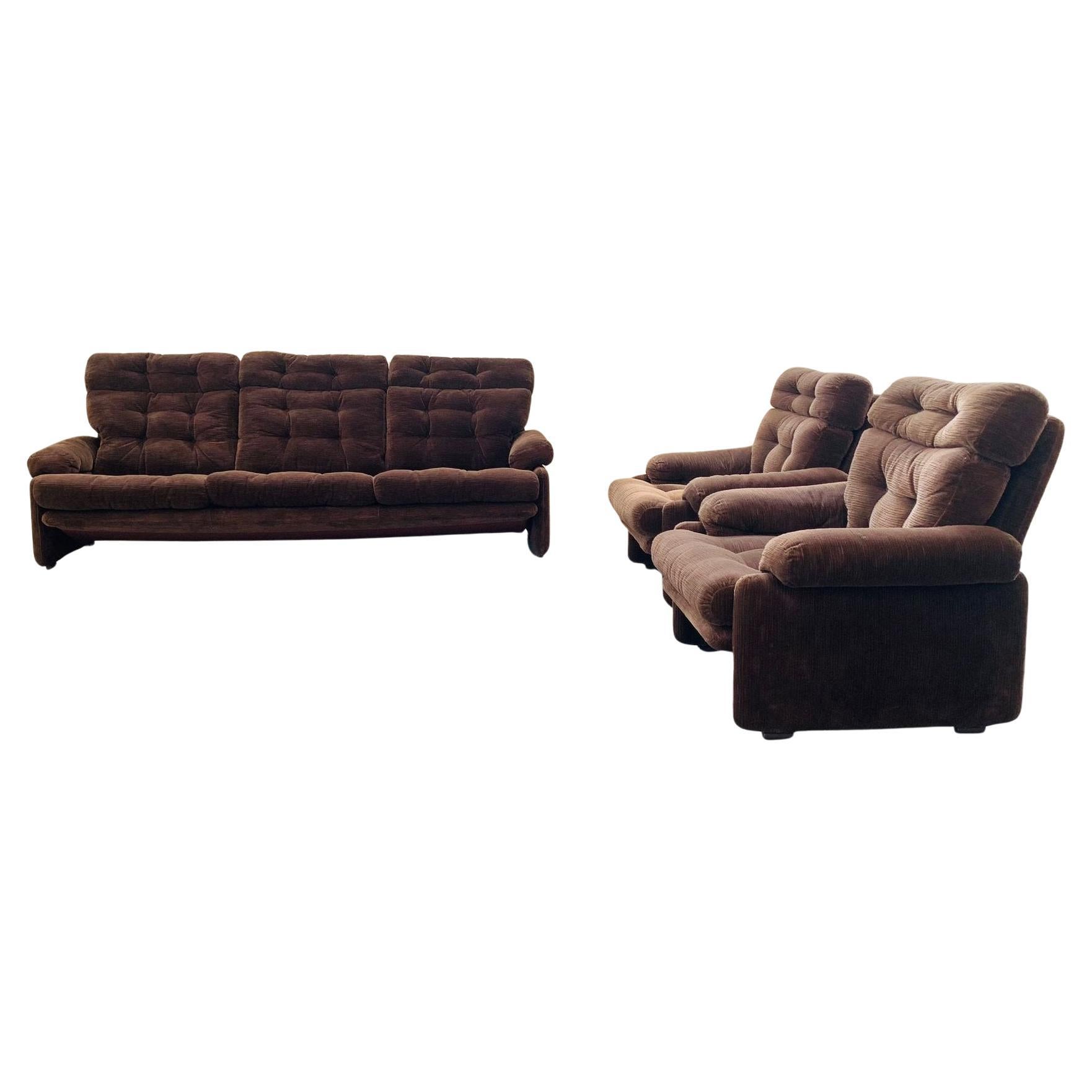 Dreisitziges Sofa und Sessel von Tobia & Afra Scarpa für B&B Italia, 1970, Satz d im Angebot