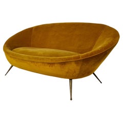 Canapé ovoïde des années 1960, fabrication italienne