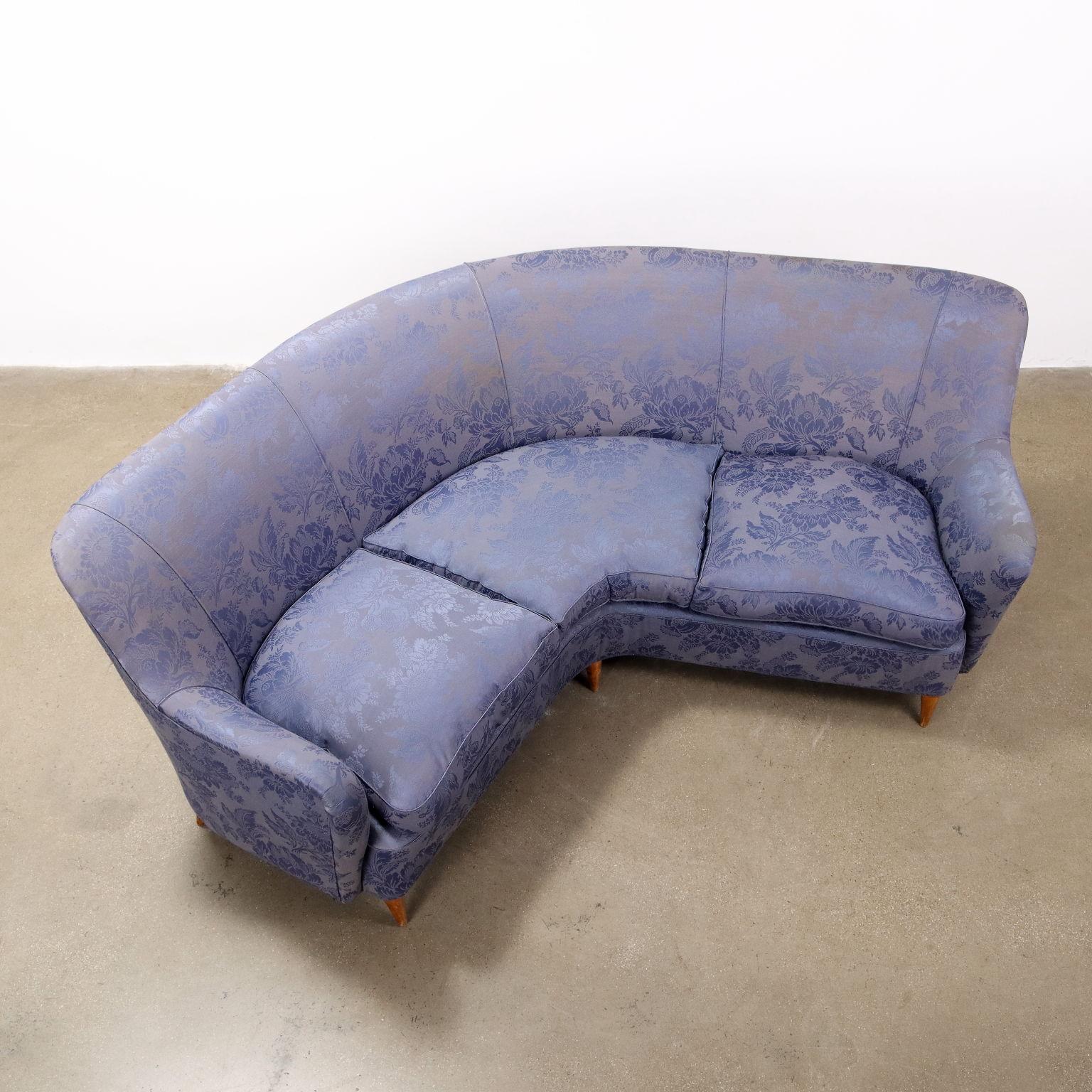 Tissu Canapé d'angle des années 1950 en vente