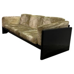 Divano Arnolfo a 3 posti laccato nero Ufficio progetti Gavina per Simon Internat