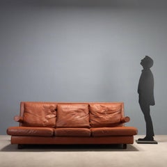Divano 'Basity' di Antonio Citterio per B&B Anni '80 in pelle