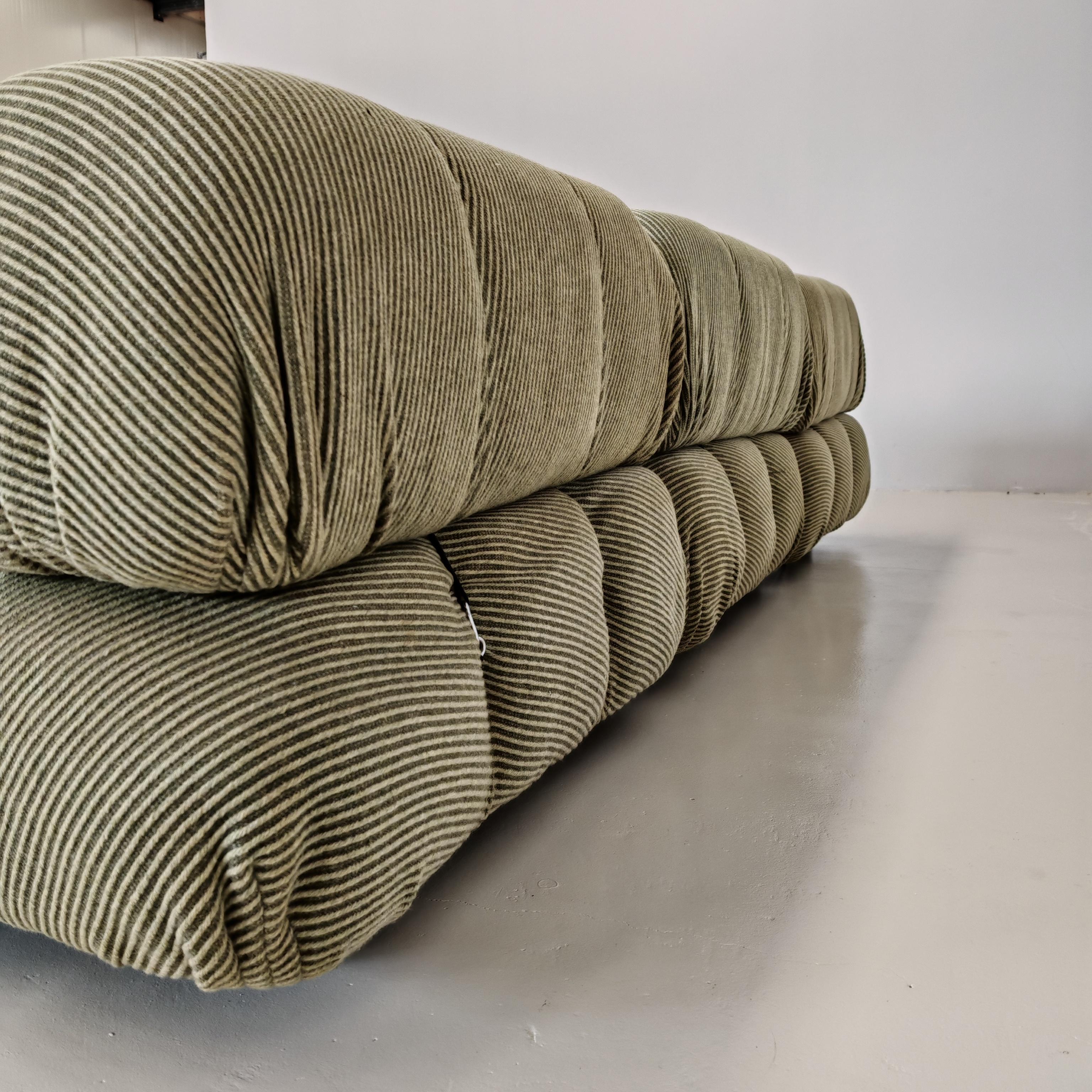 Other camaleonda sofa by Mario Bellini in green fabric produced by B&B 1970s