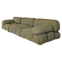 camaleonda sofa by Mario Bellini in green fabric produced by B&B 1970s