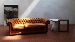 Divano Chesterfield in Vera Pelle, Qualita' Italiana