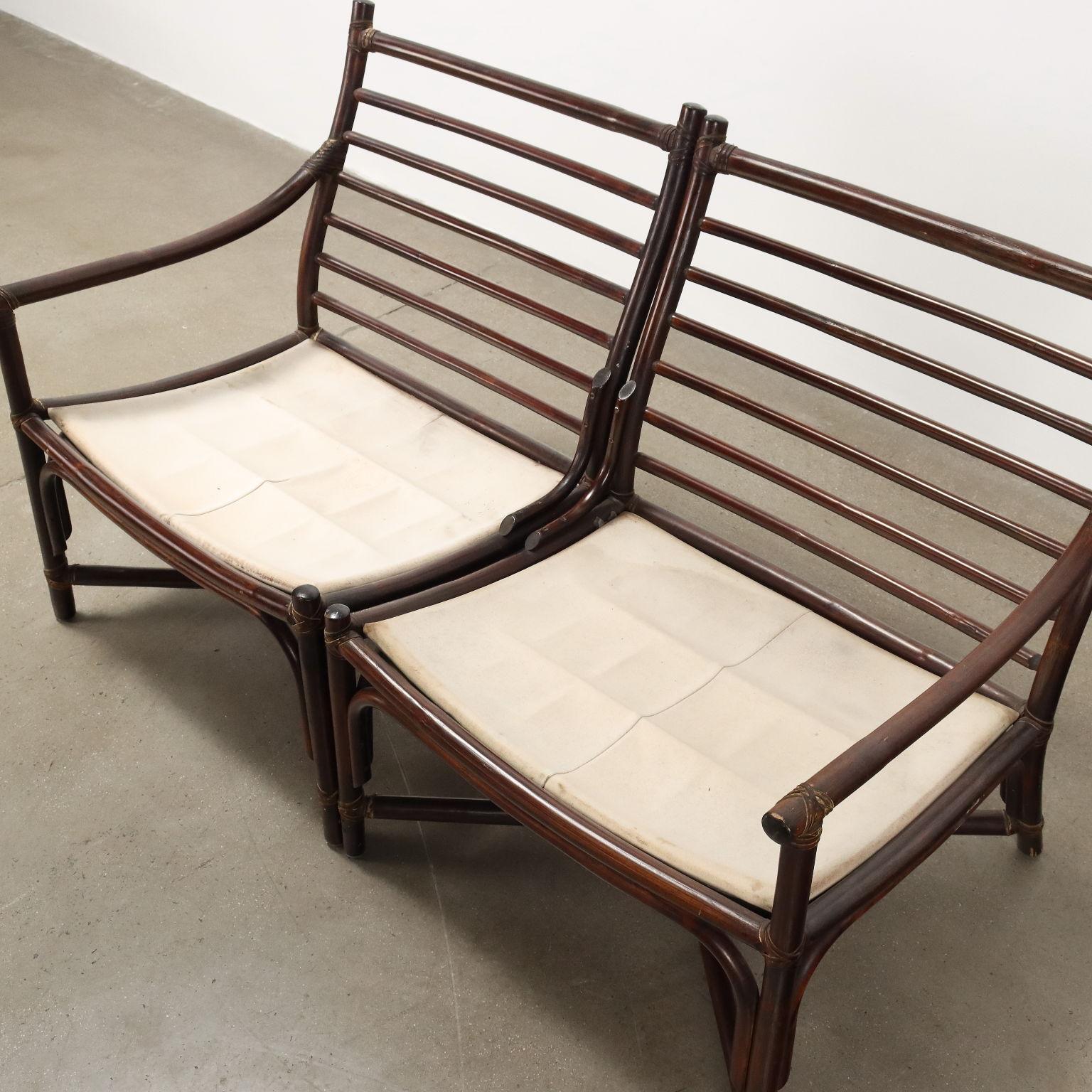 Tissu Canapé modulaire P.11 D/S. par Tito Agnoli pour Bonacina Anni 80 en vente
