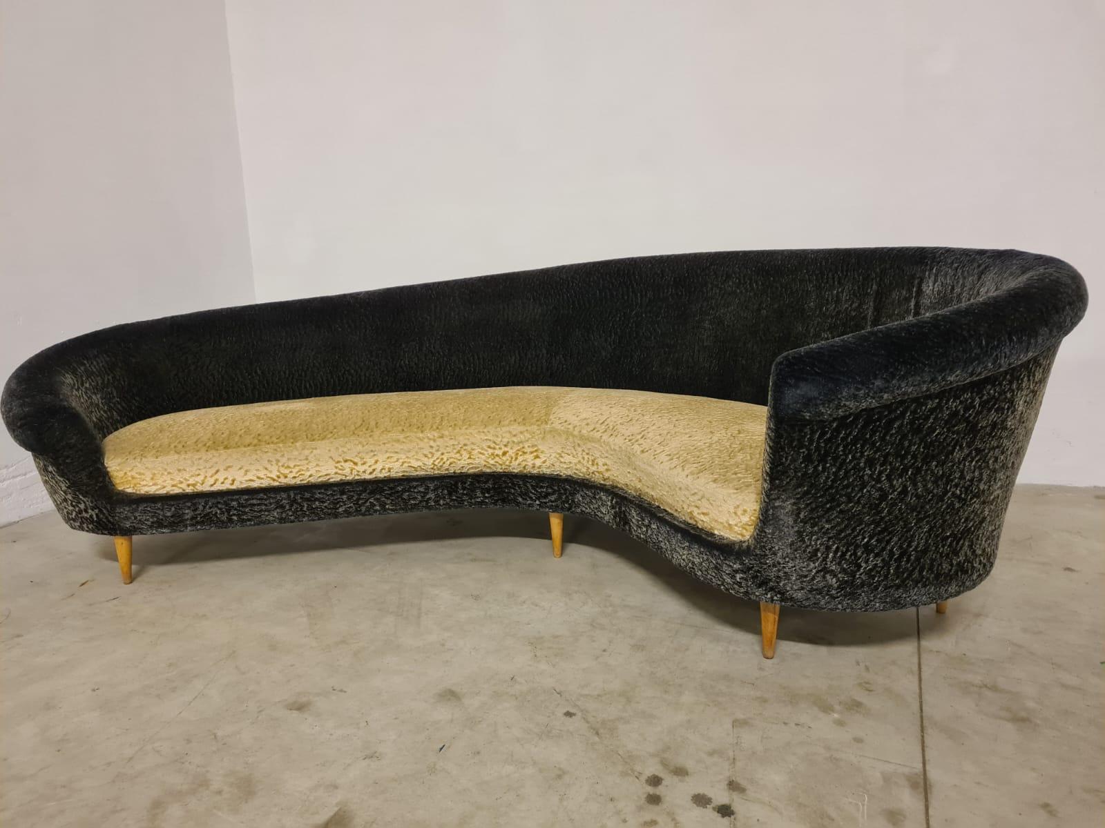 Italian Divano curvo di Federico Munari in vendita