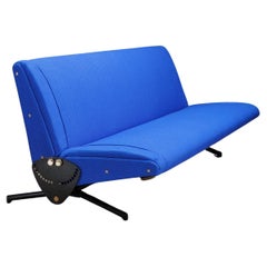 Sofa 'D70' Osvaldo Borsani for Tecno blu