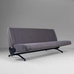 'D70' sofa bed by Osvaldo Borsani Tecno  1970 new gray fabric
