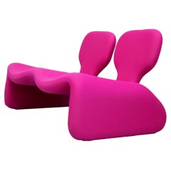 Two-Seat Djinn Sofa by Olivier Mourgue for Airborne