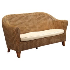 Divano due posti in Vimini anni 60-70