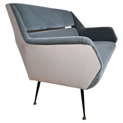 Minotti Zweisitzer-Sofa für Gigi Radice aus Kvadrat Bicolour Velvet - 1950er Jahre