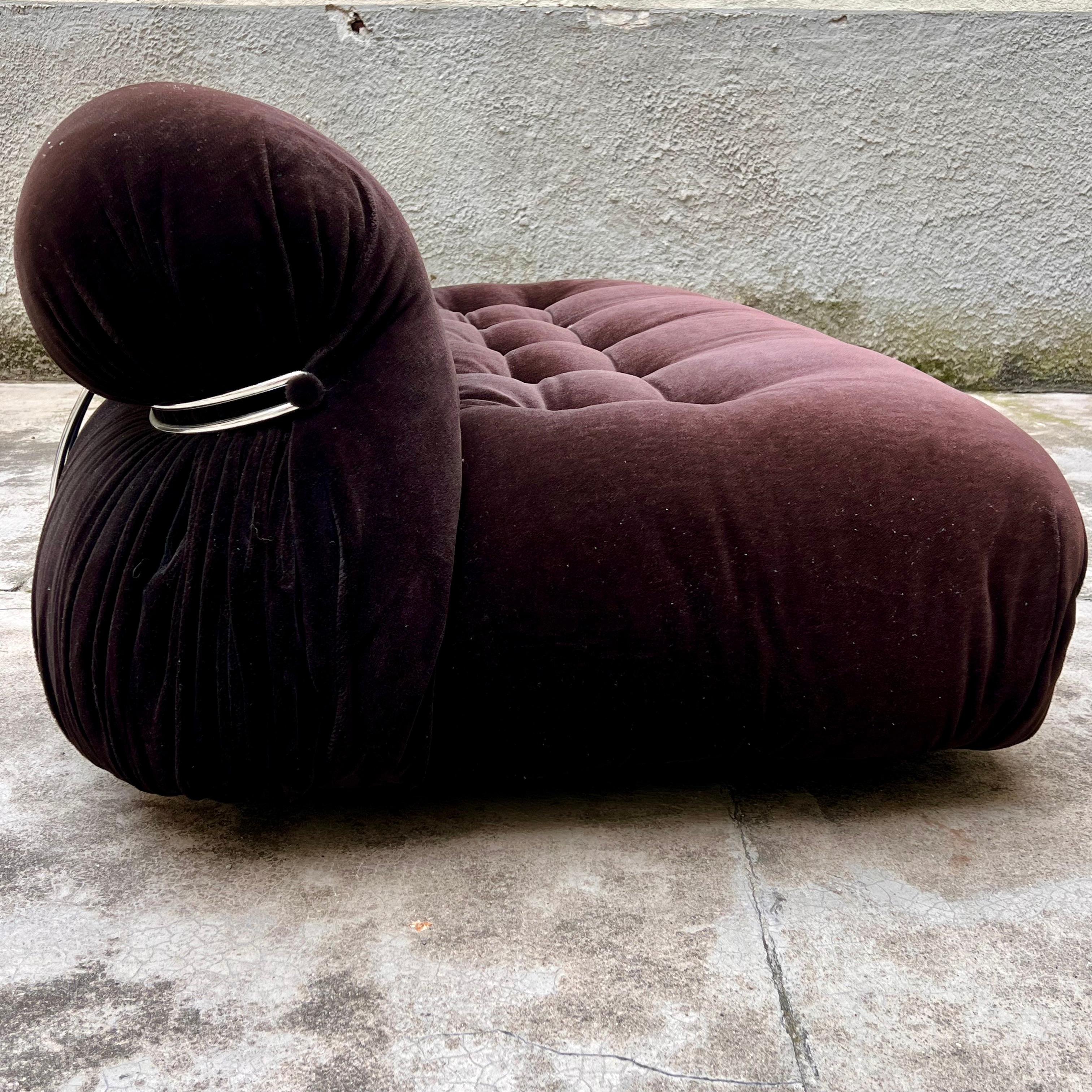 Italian Divano Due Posti Soriana di Tobia Scarpa per Cassina - Italia - 1970s