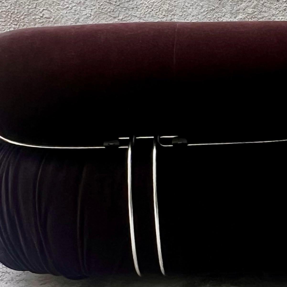 Steel Divano Due Posti Soriana di Tobia Scarpa per Cassina - Italia - 1970s