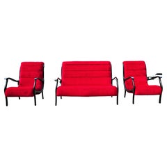 Canapé et deux fauteuils par Ezio Longhi pour Elam