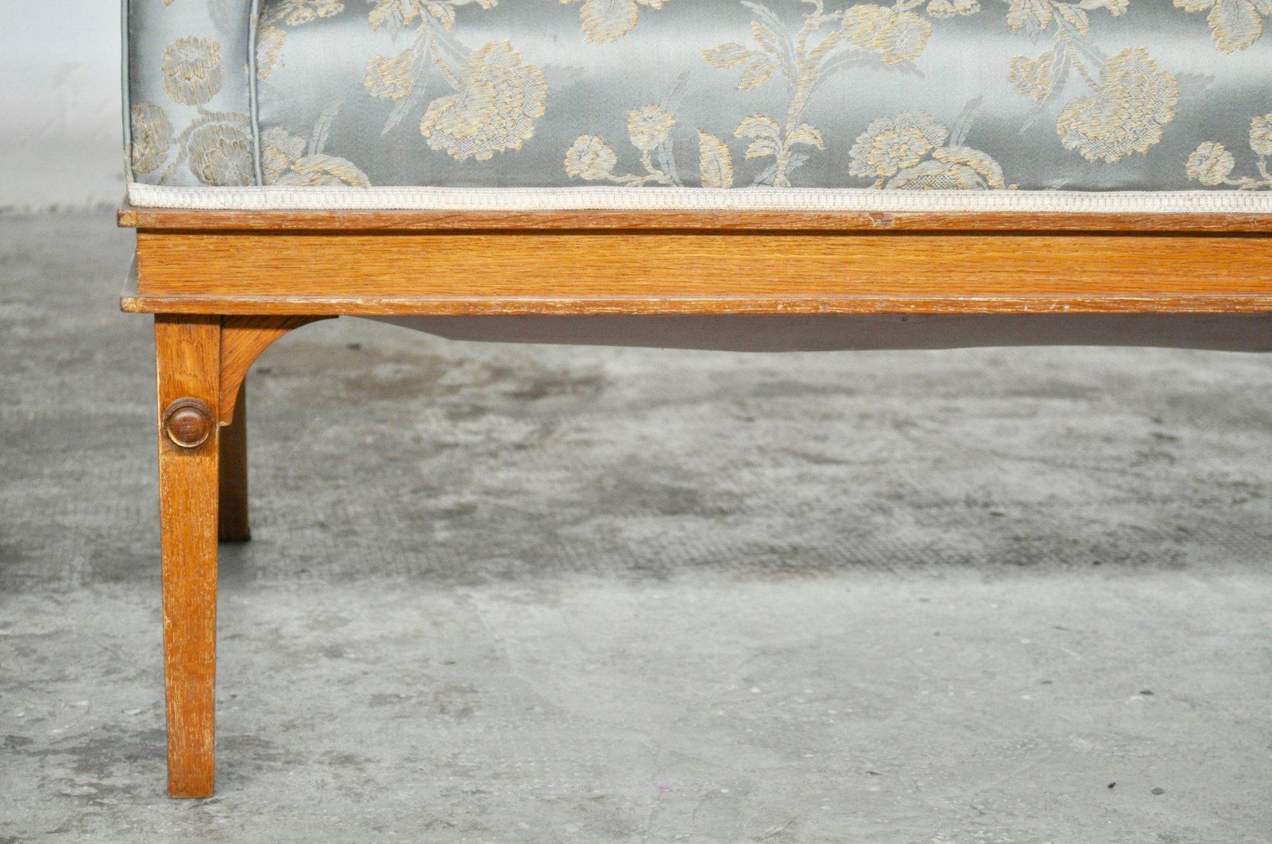 Austrian Vintage ash sofa and chairs, 1930s For Sale